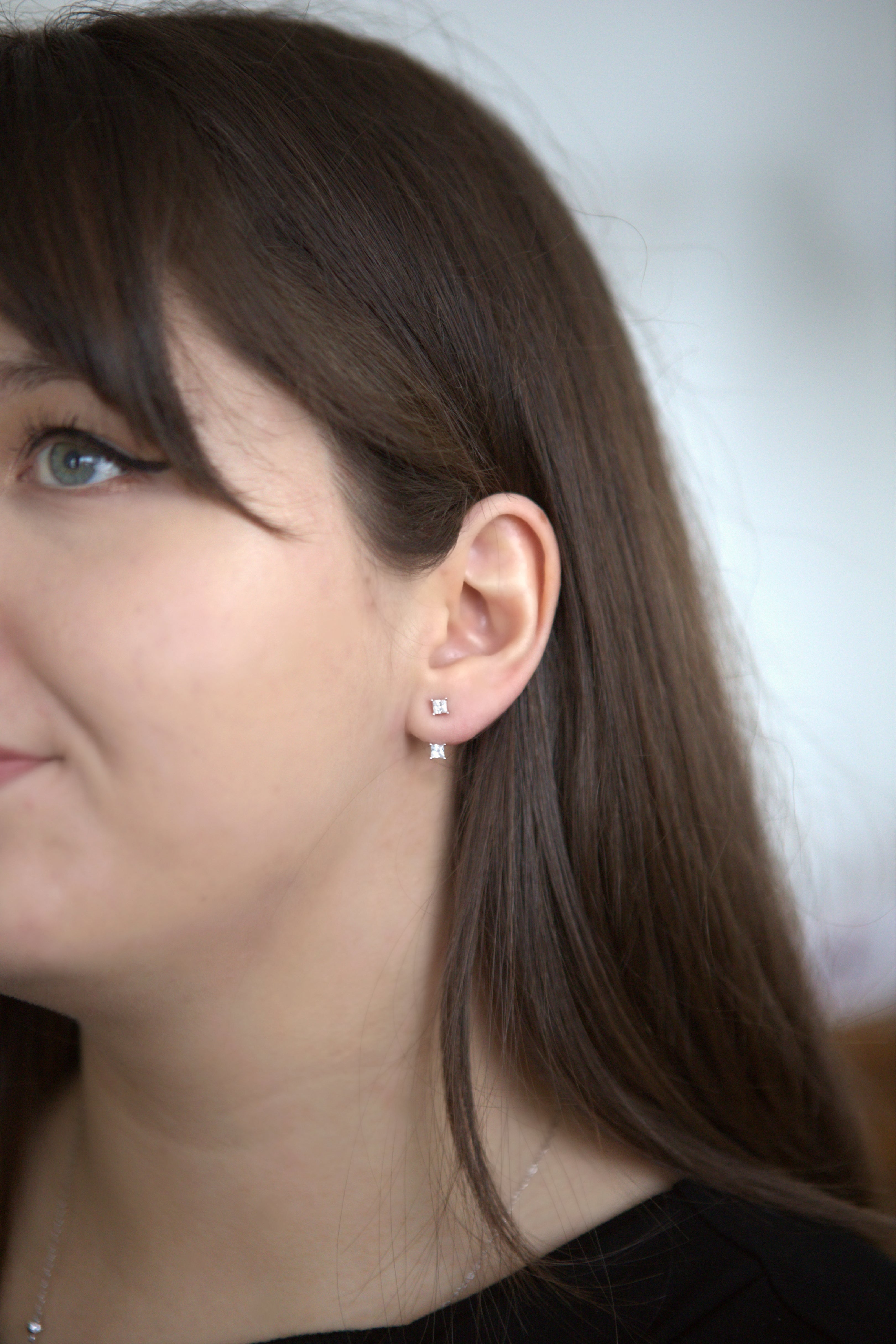 Boucle D'oreille Lux en Argent et Zircons