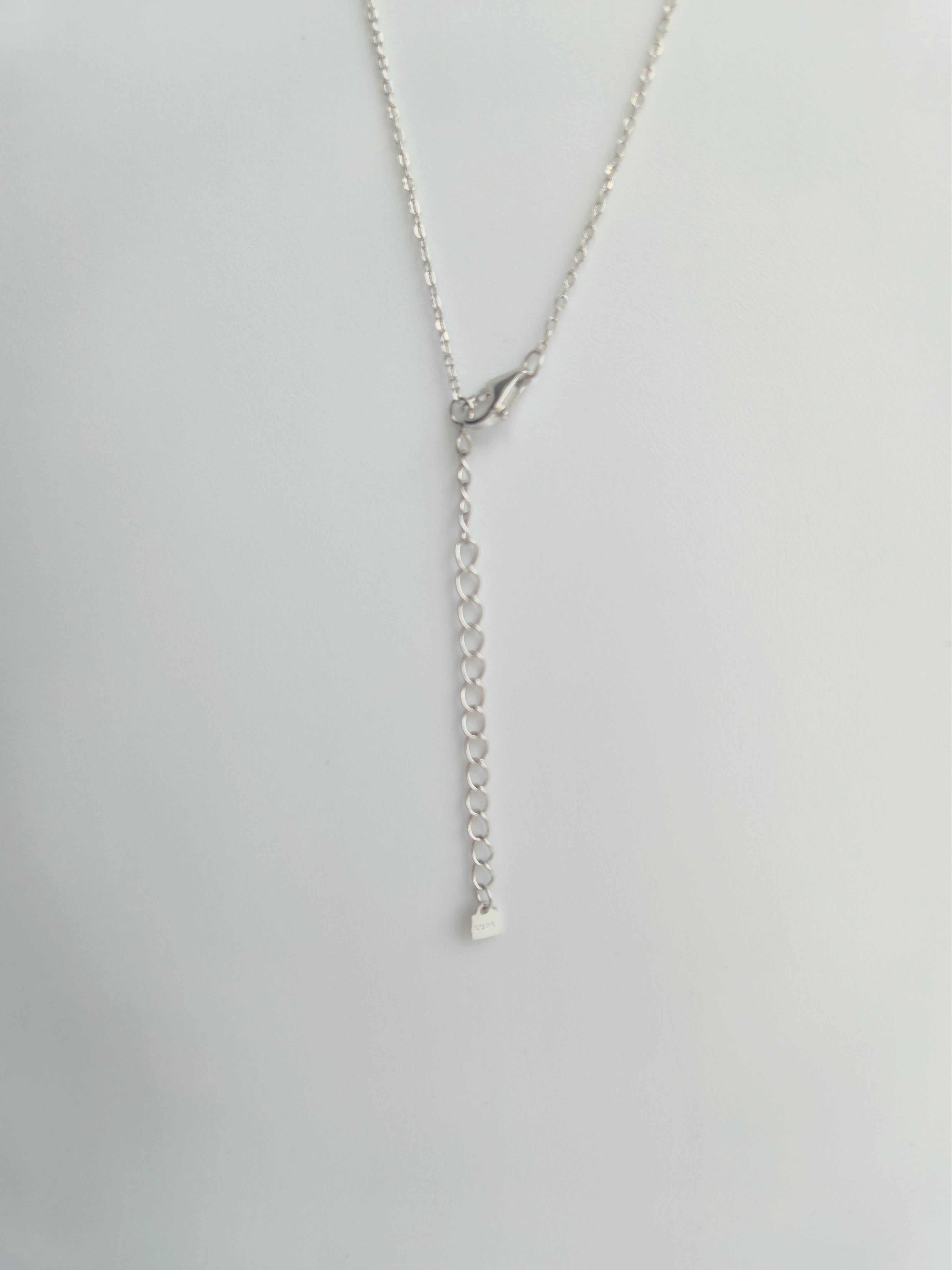 Collier en Y Nébula en Argent 925 et Zircons