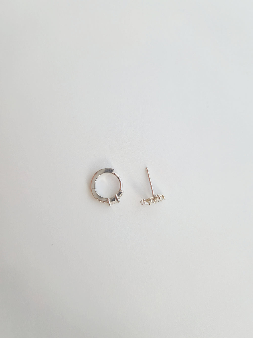 Set Boucles D'oreilles Duo Étoilé en Argent 925 et Zircons