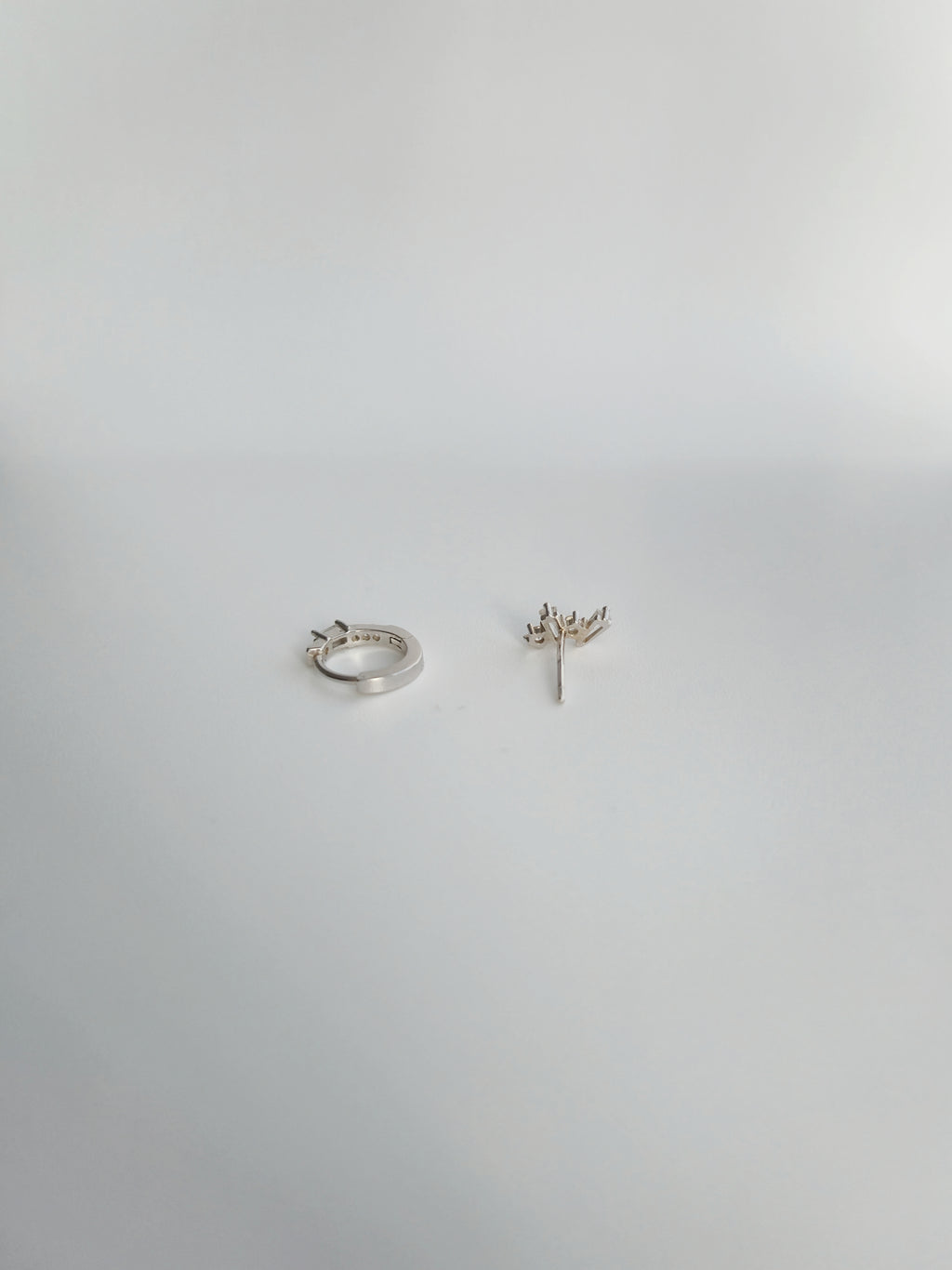 Set Boucles D'oreilles Duo Étoilé en Argent 925 et Zircons