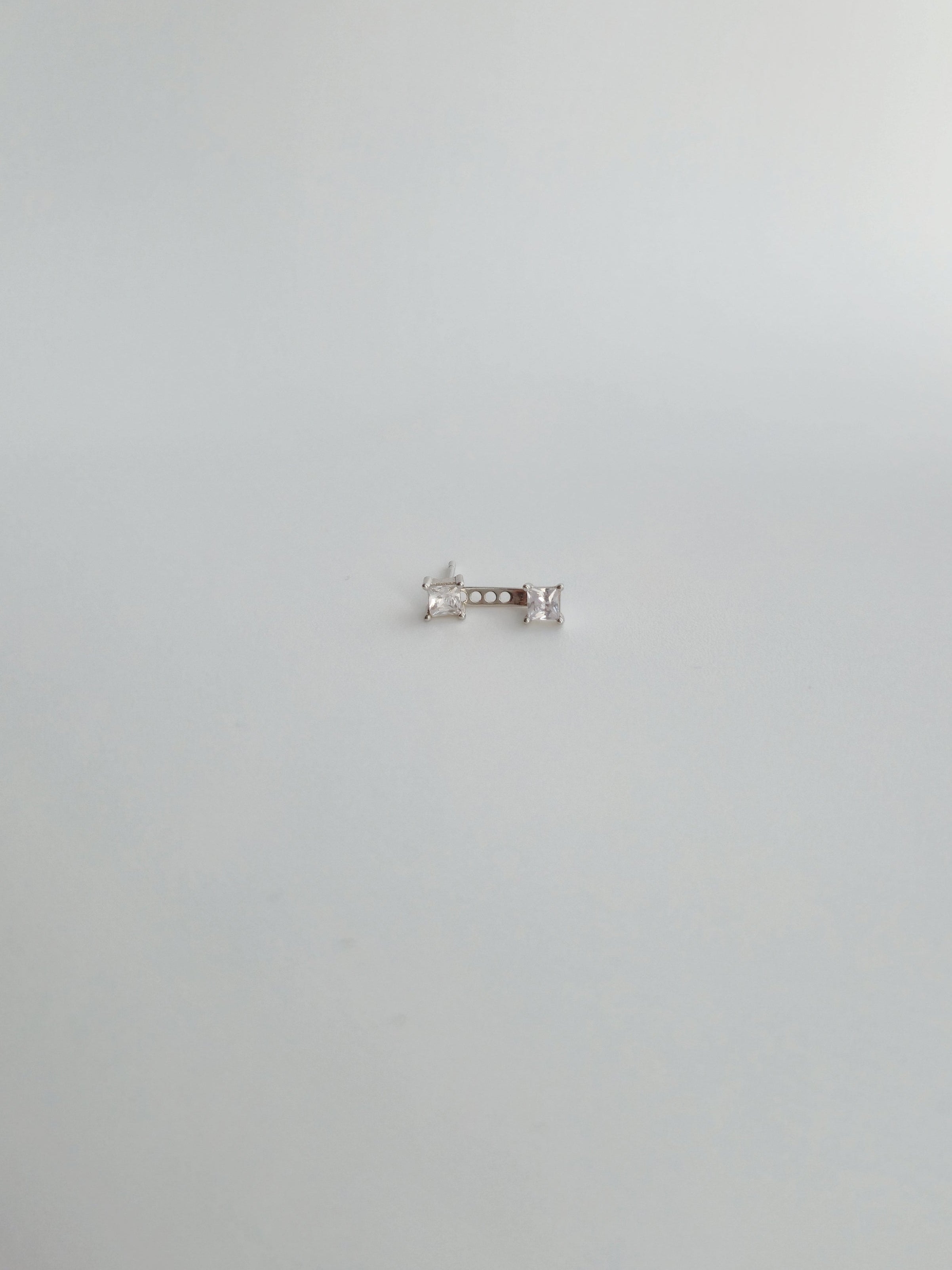 Boucle D'oreille Lux en Argent et Zircons