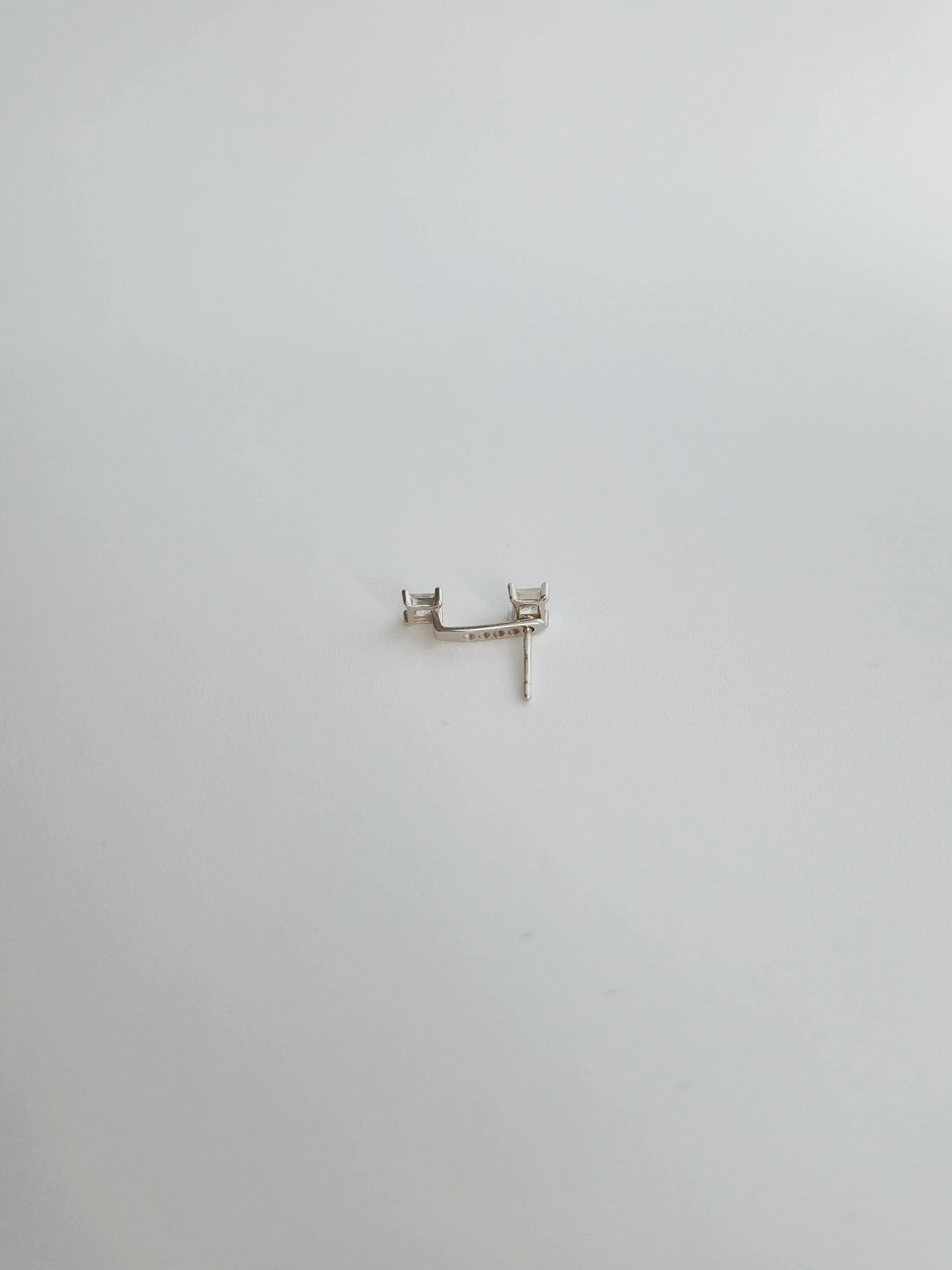 Boucle D'oreille Lux en Argent et Zircons