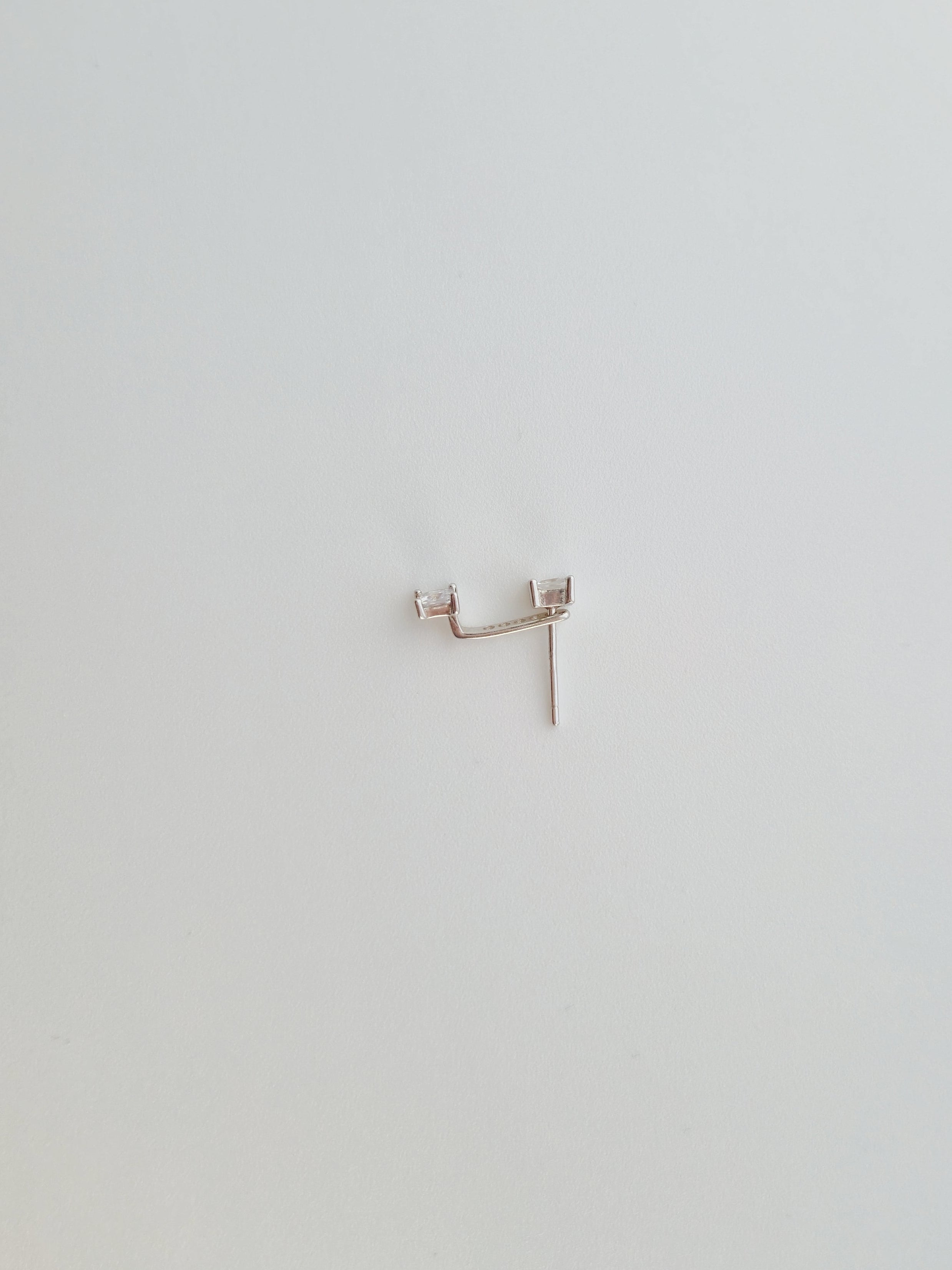 Boucle D'oreille Lux en Argent et Zircons