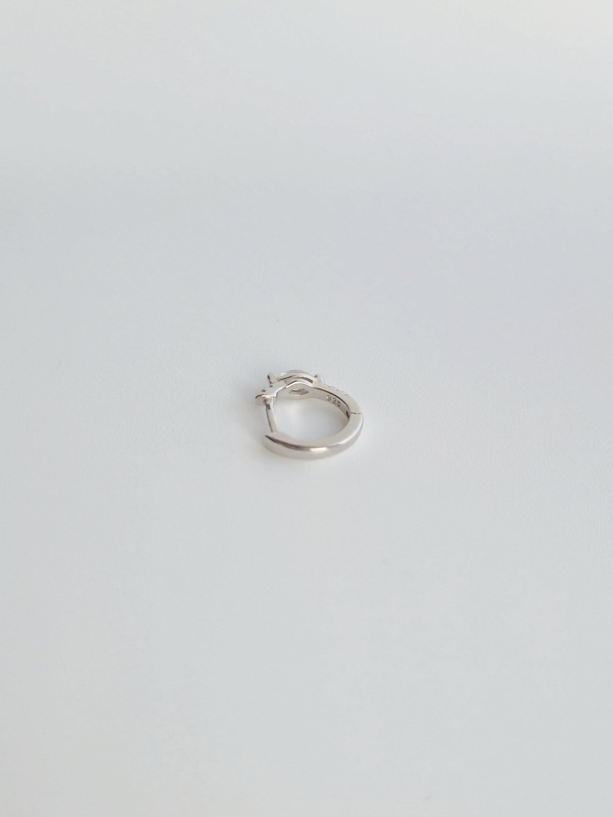 Boucle D'Oreille Céleste en argent 925 et Zircons