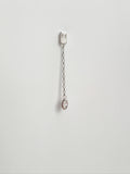 Boucle D'oreille Cosmos Pendante en Argent et Zircons