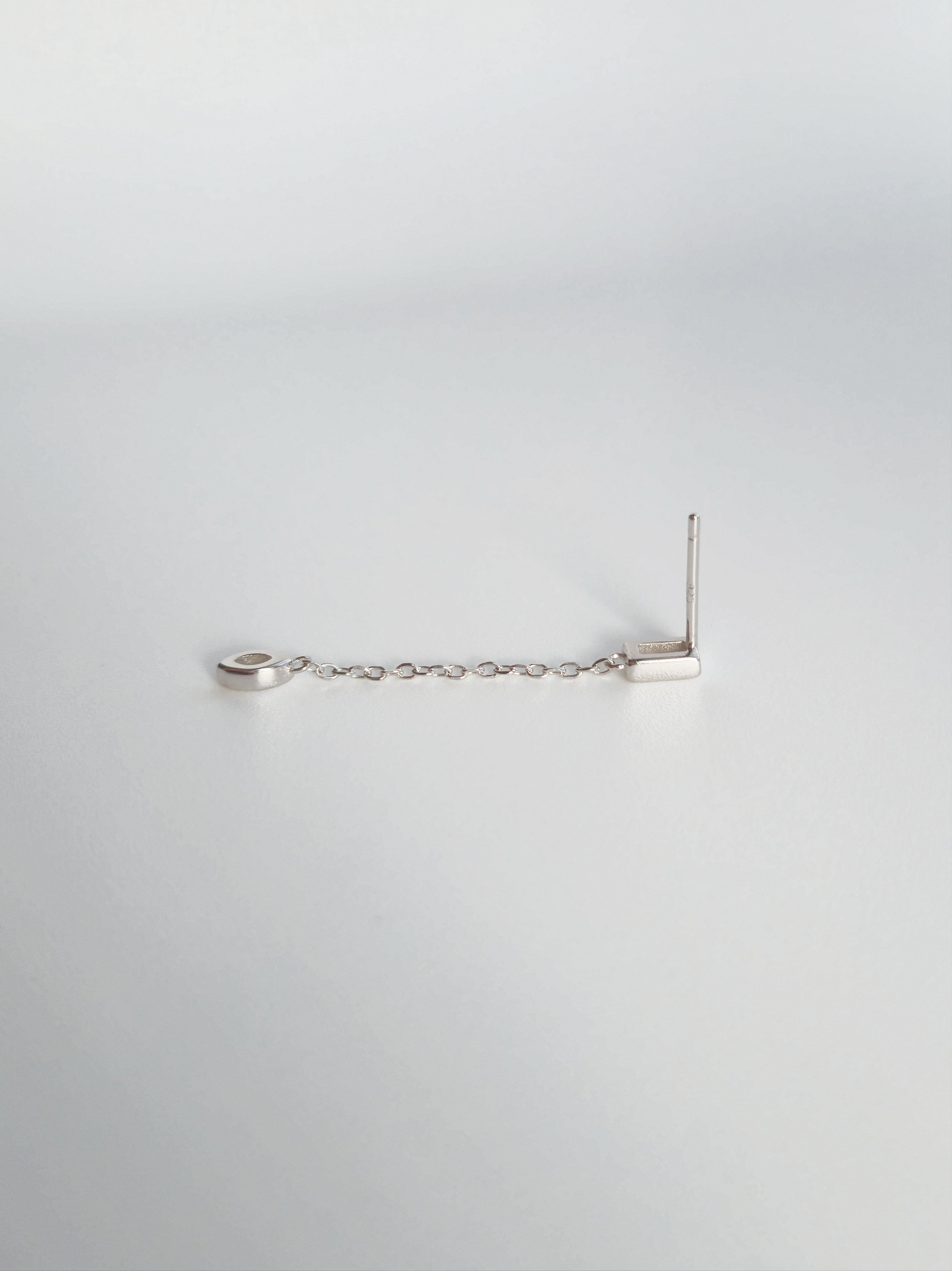 Boucle D'oreille Cosmos Pendante en Argent et Zircons