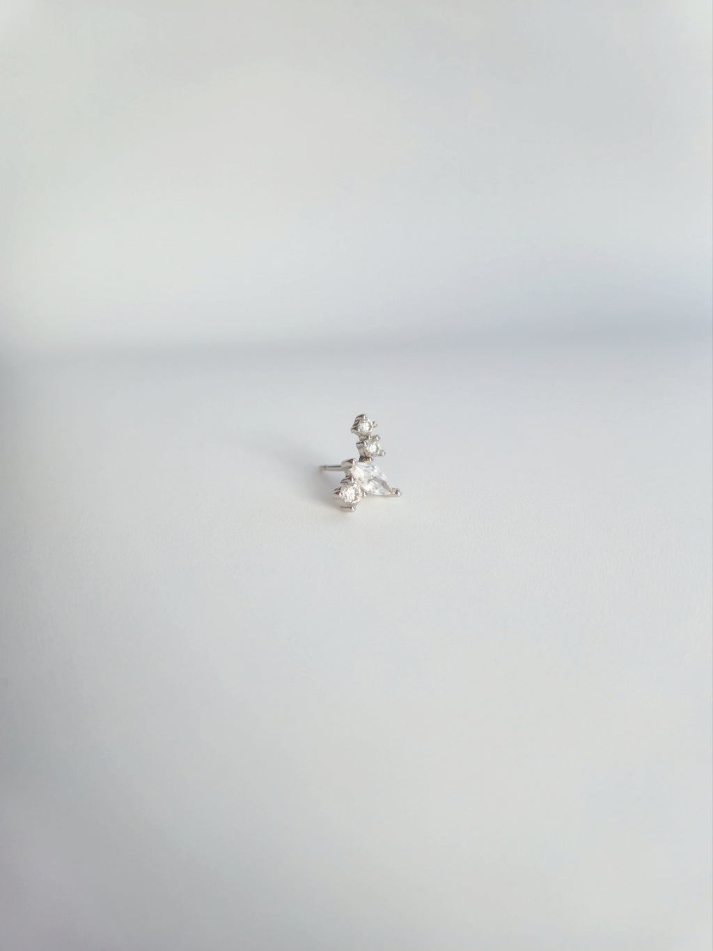 Boucle D'oreille Constellation Argent 925 et Zircons Droite