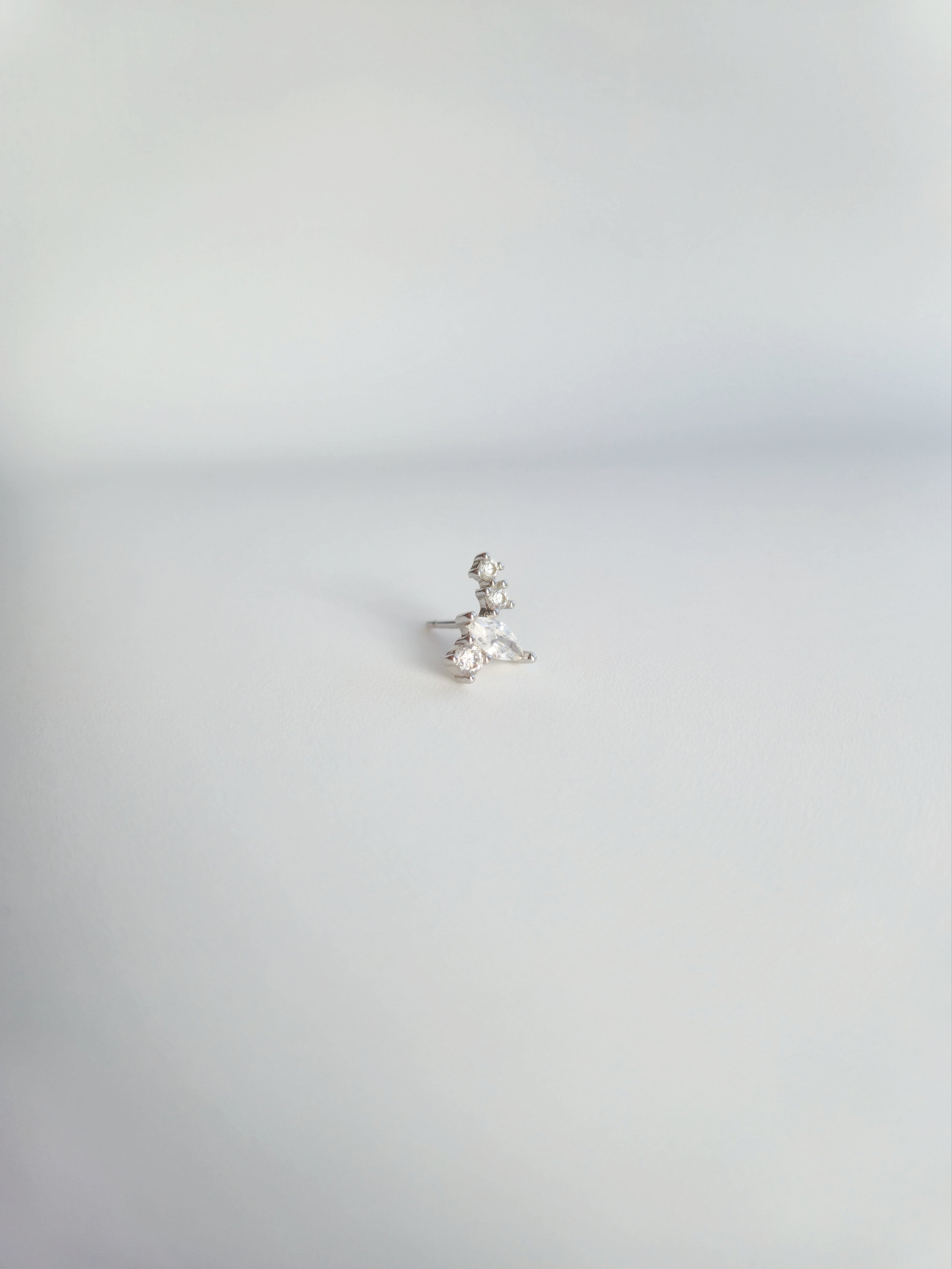 Boucle D'oreille Constellation Argent 925 et Zircons Droite