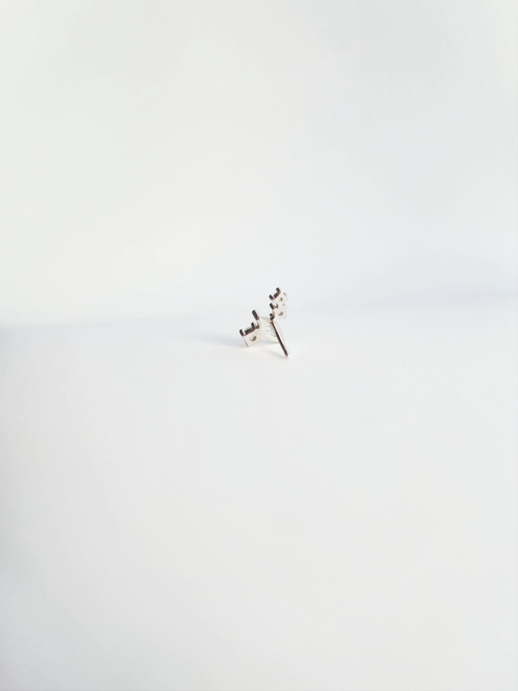 Boucle D'oreille Constellation Argent 925 et Zircons Gauche