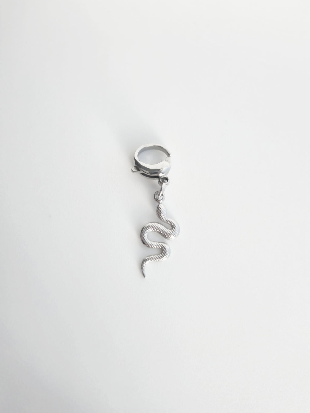 Charm Serpent en Acier Inoxydable
