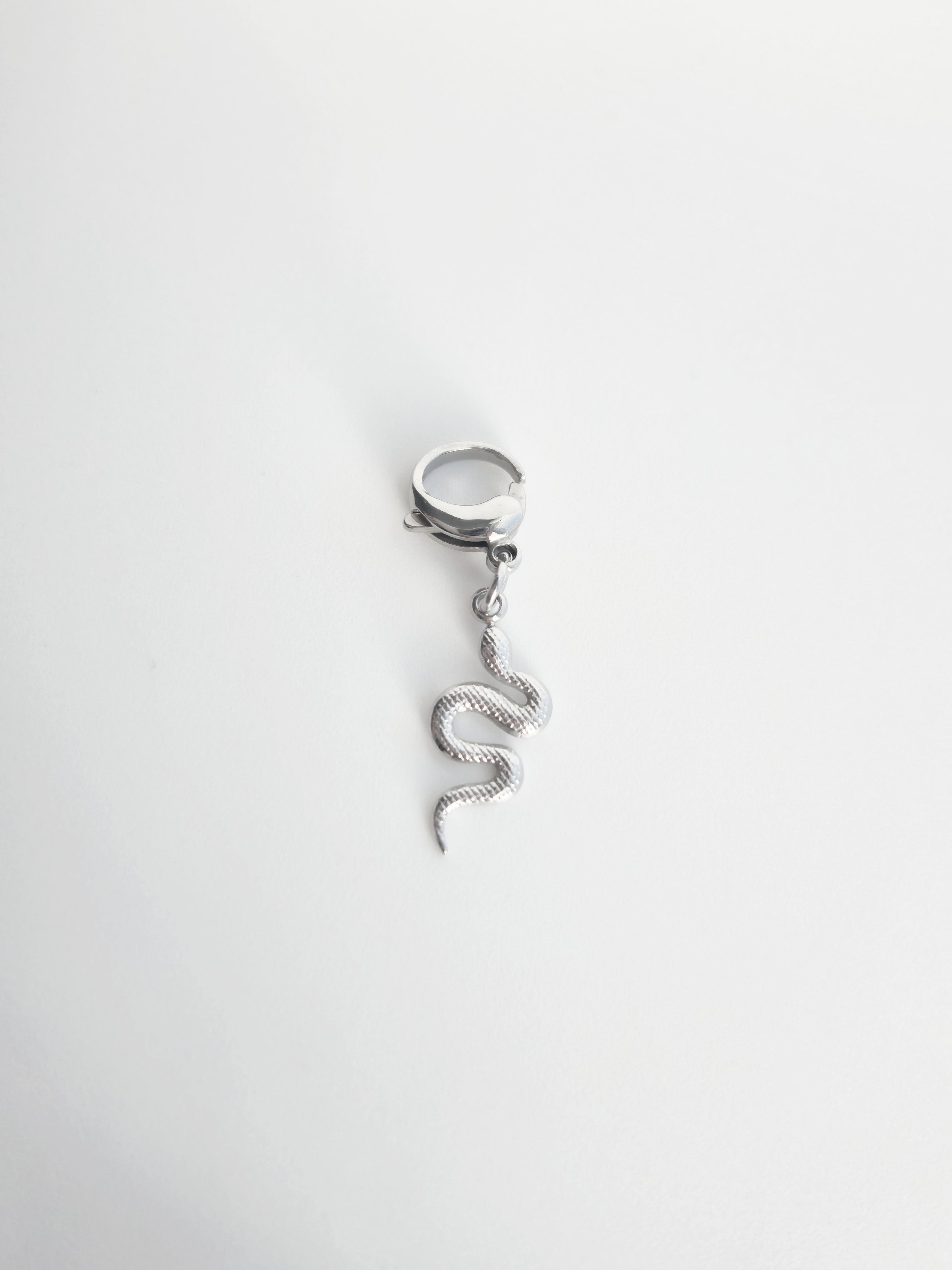 Charm Serpent en Acier Inoxydable