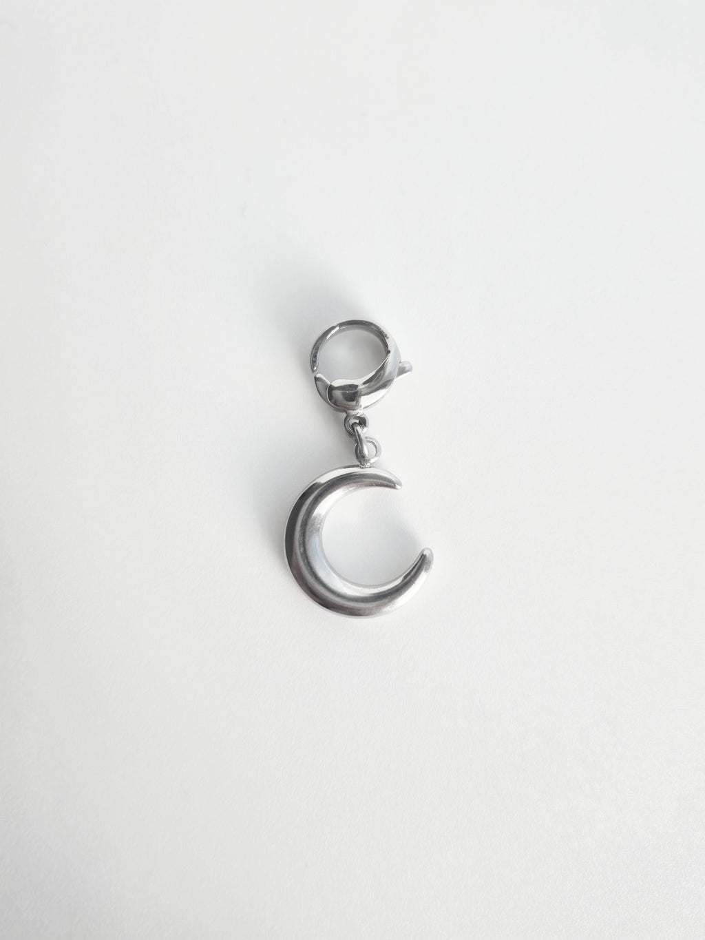 Charm Lune en Acier Inoxydable