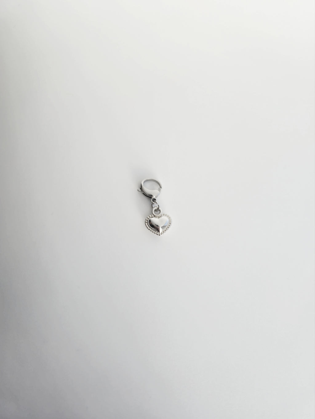 Charm petit coeur en Acier Inoxydable