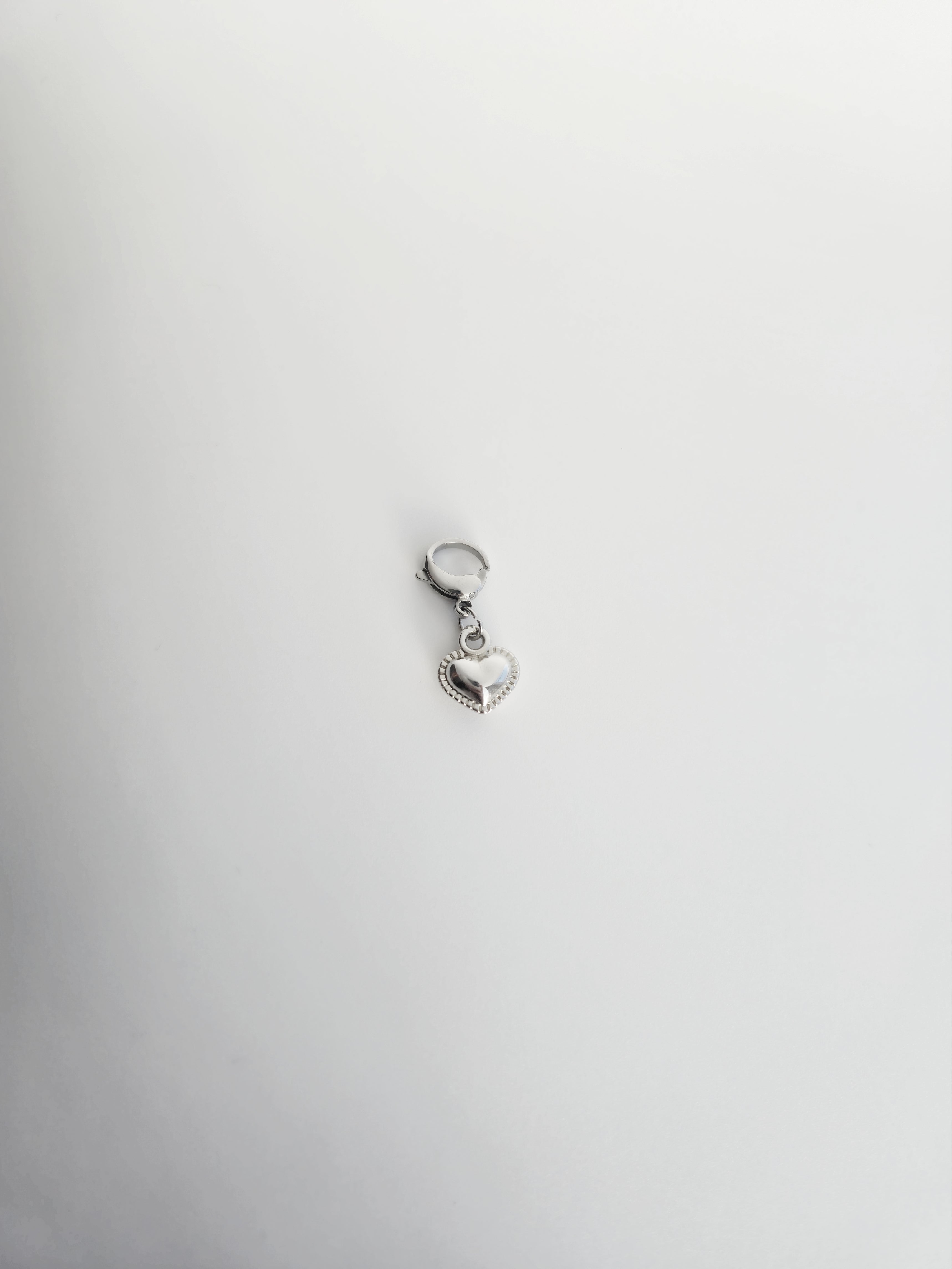 Charm petit coeur en Acier Inoxydable