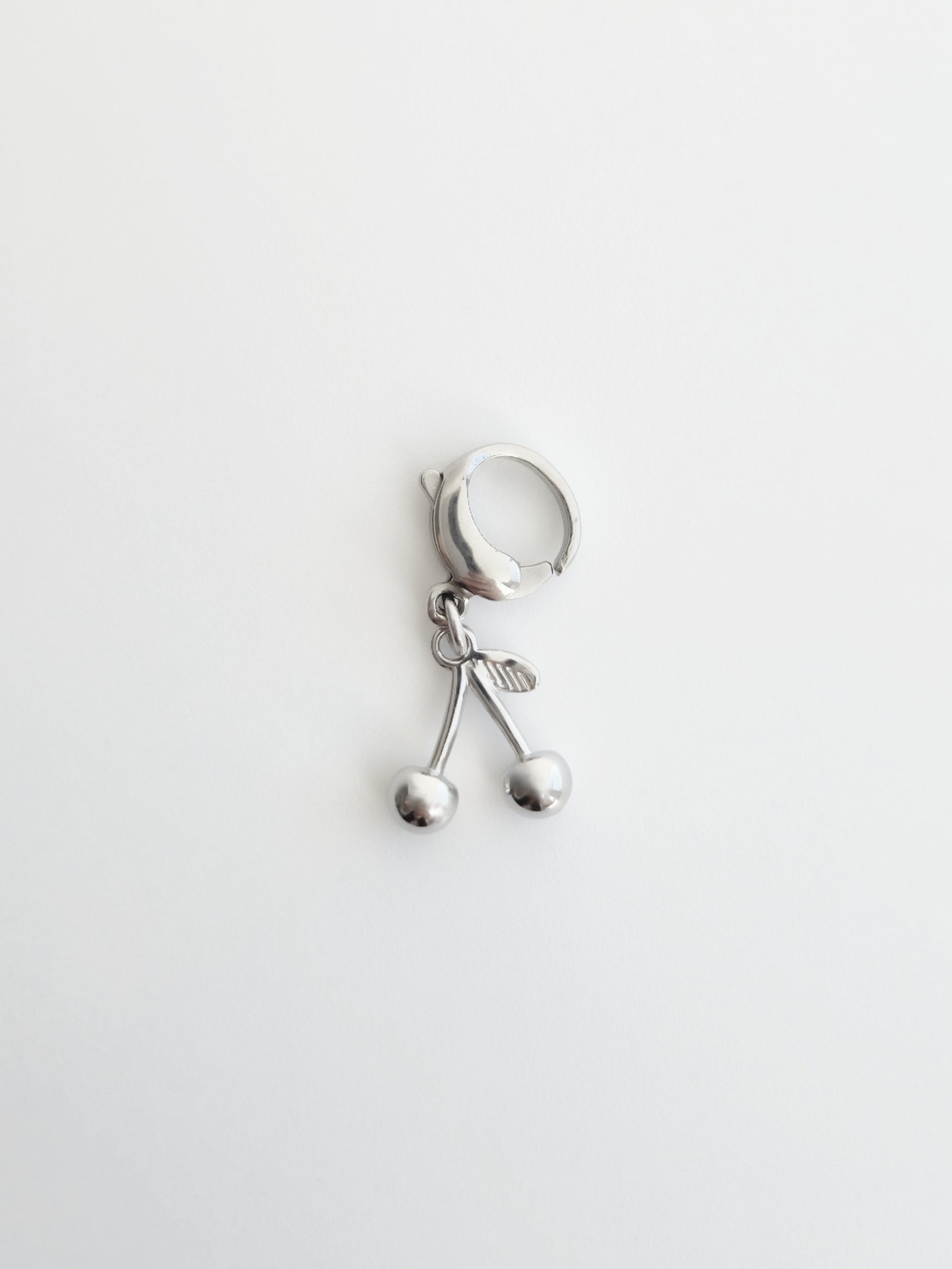 Charm Cerise en Acier Inoxydable