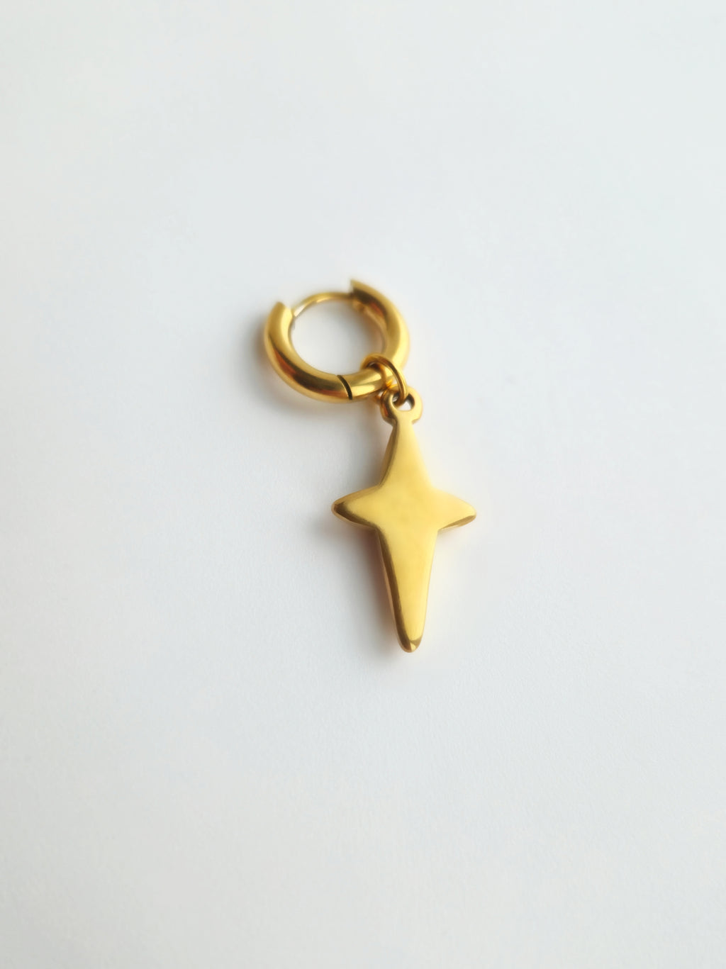 Charm Étoile pleine Acier Inoxydable Doré