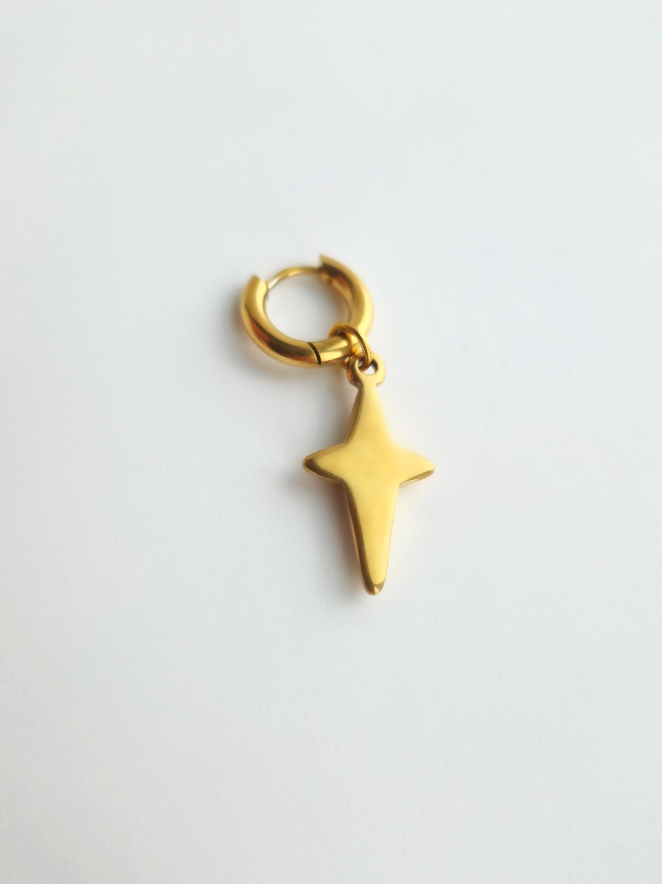 Charm Étoile pleine Acier Inoxydable Doré