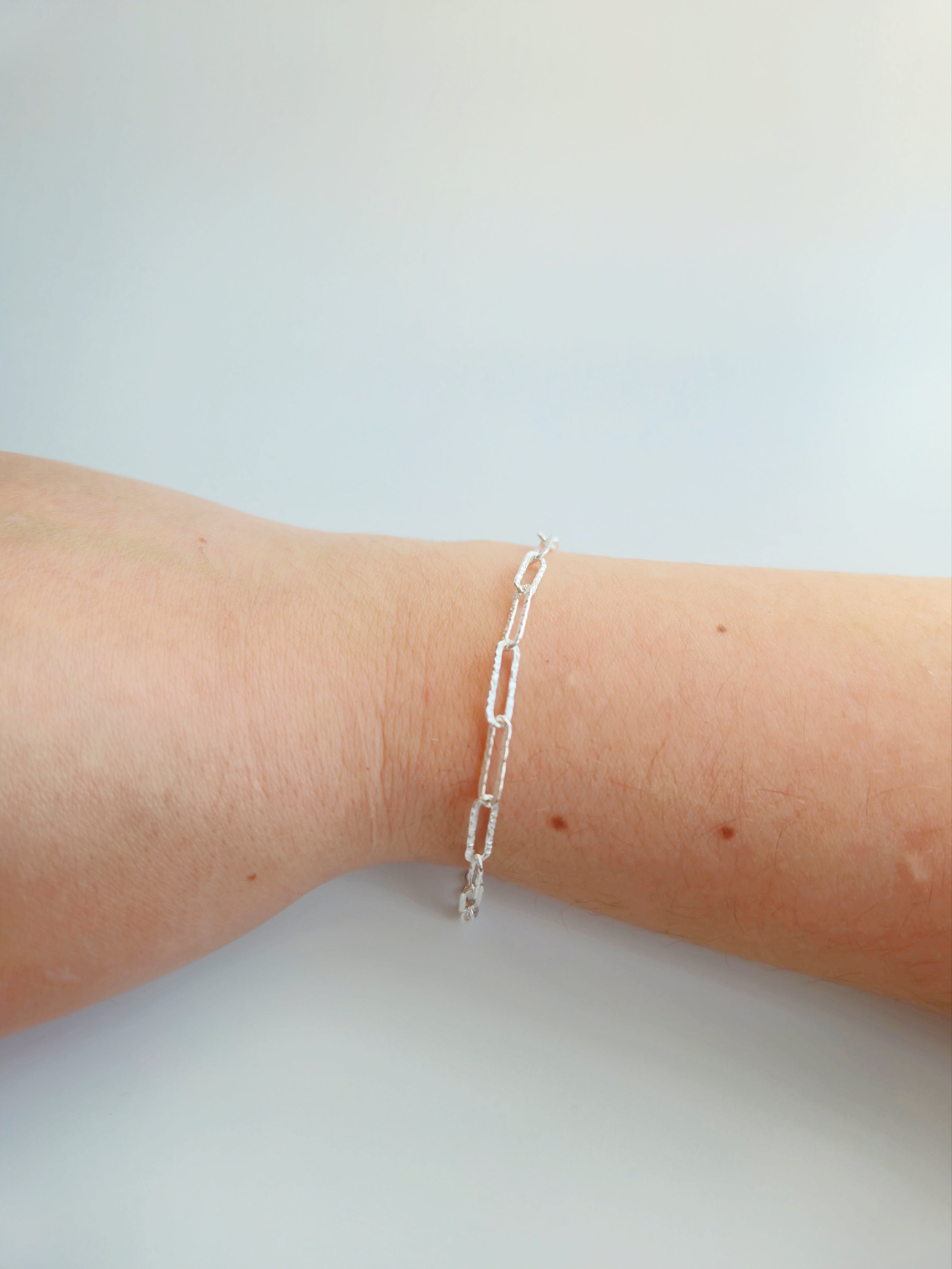 Bracelet à maillons fins entremêlés en Argent 925