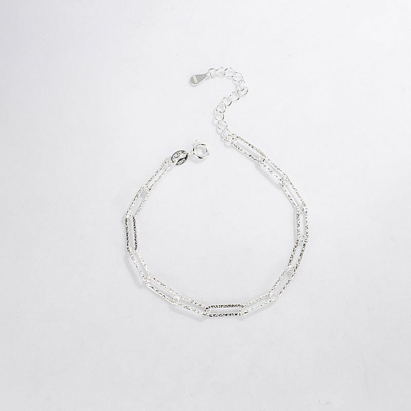 Bracelet à maillons fins entremêlés en Argent 925