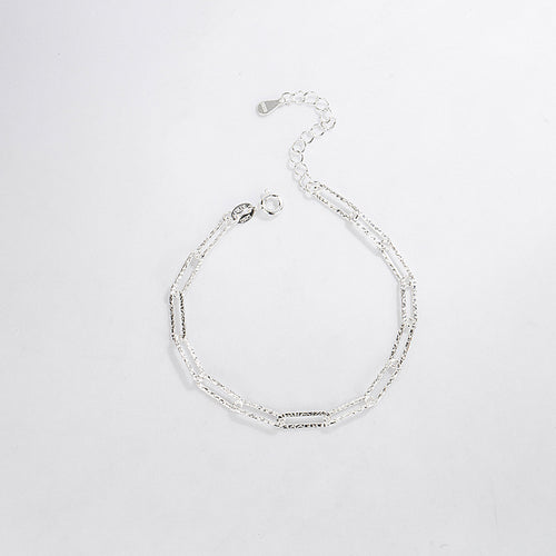 Bracelet à maillons fins entremêlés en Argent 925