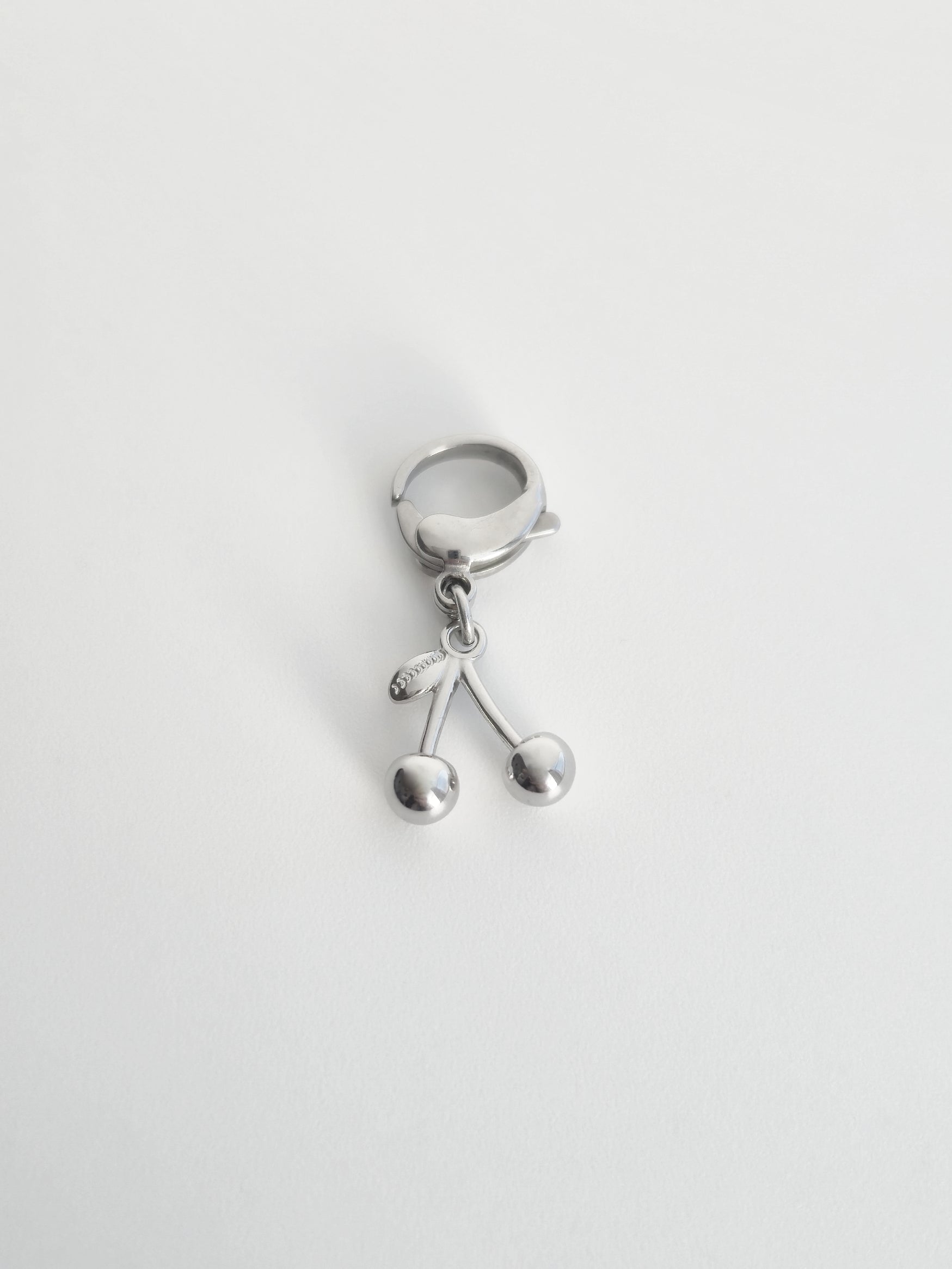 Charm Cerise en Acier Inoxydable