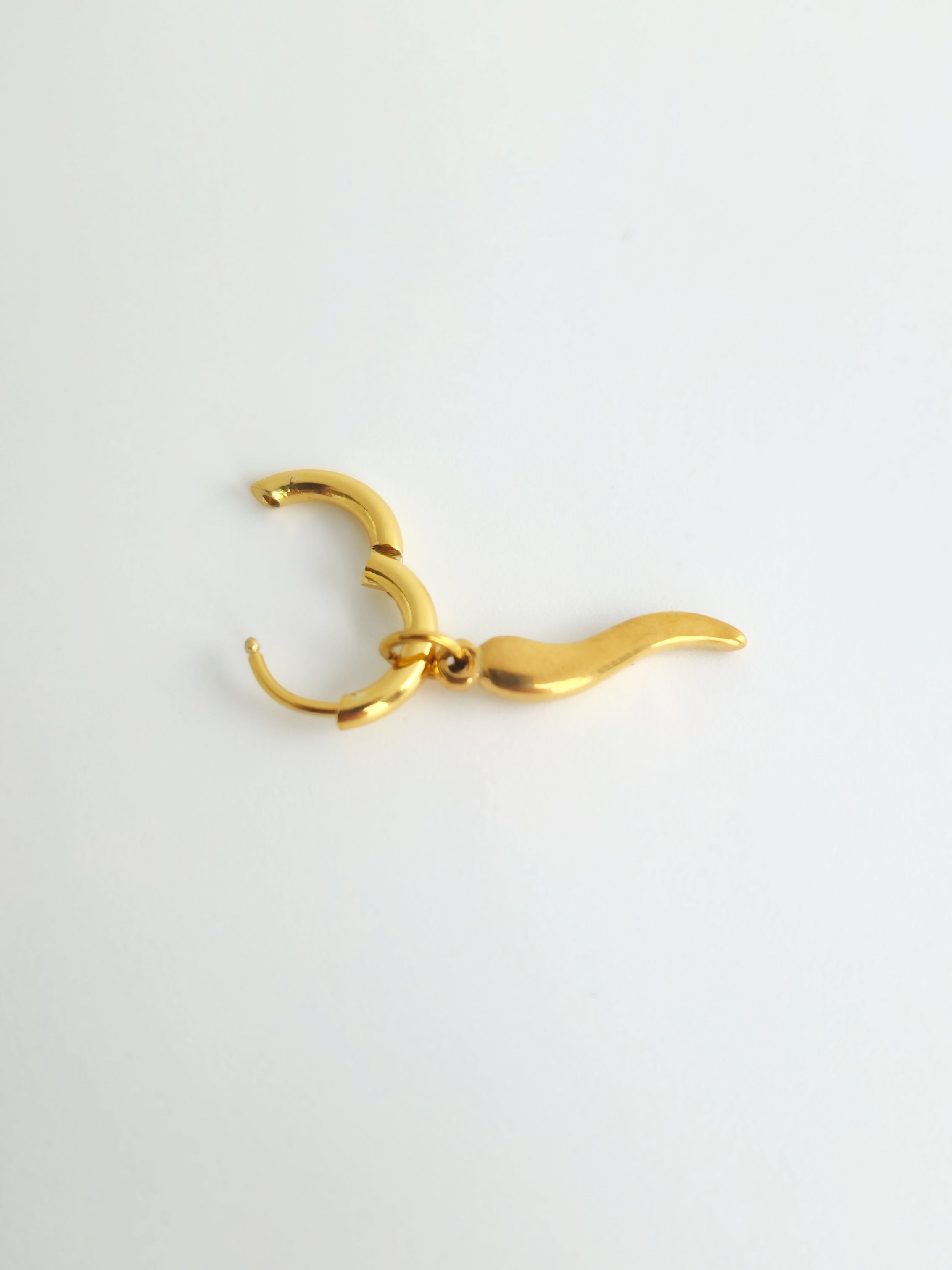 Charm Piment Acier Inoxydable Doré
