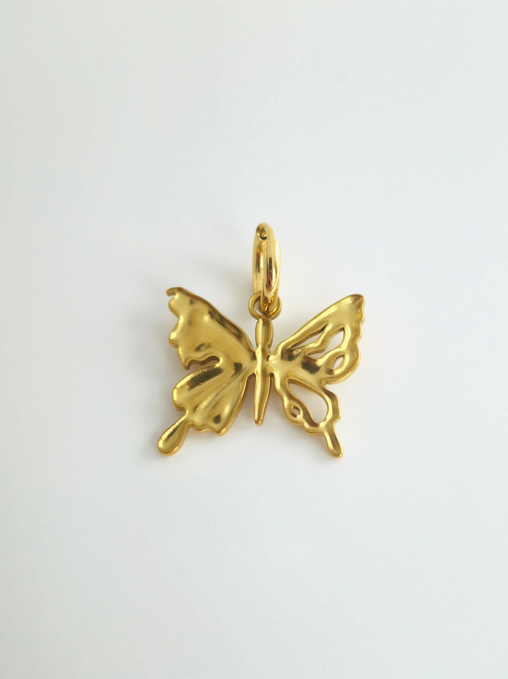 Charm Papillon en Acier Inoxydable Doré