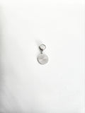 Charm rond avec étoile et strass en Acier Inoxydable