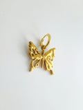 Charm Papillon en Acier Inoxydable Doré