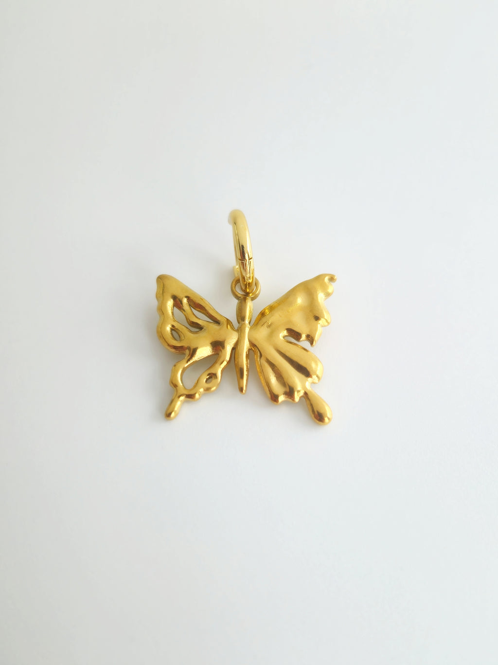 Charm Papillon en Acier Inoxydable Doré