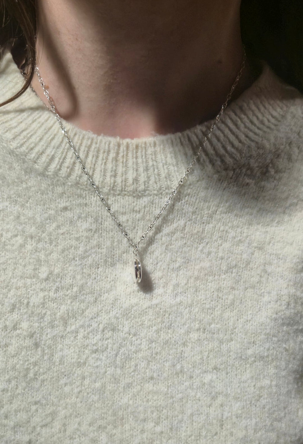 Collier Médaillon photo mot en Argent 925