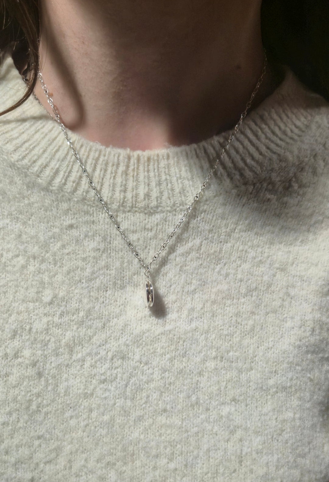 Collier Médaillon photo mot en Argent 925
