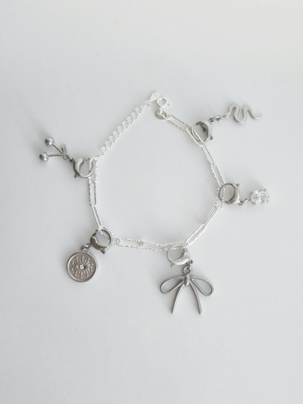 Bracelet à maillons fins entremêlés en Argent 925