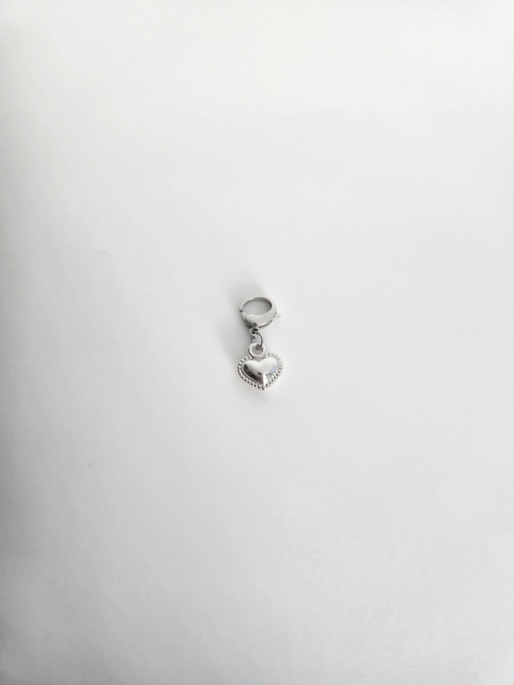 Charm petit coeur en Acier Inoxydable