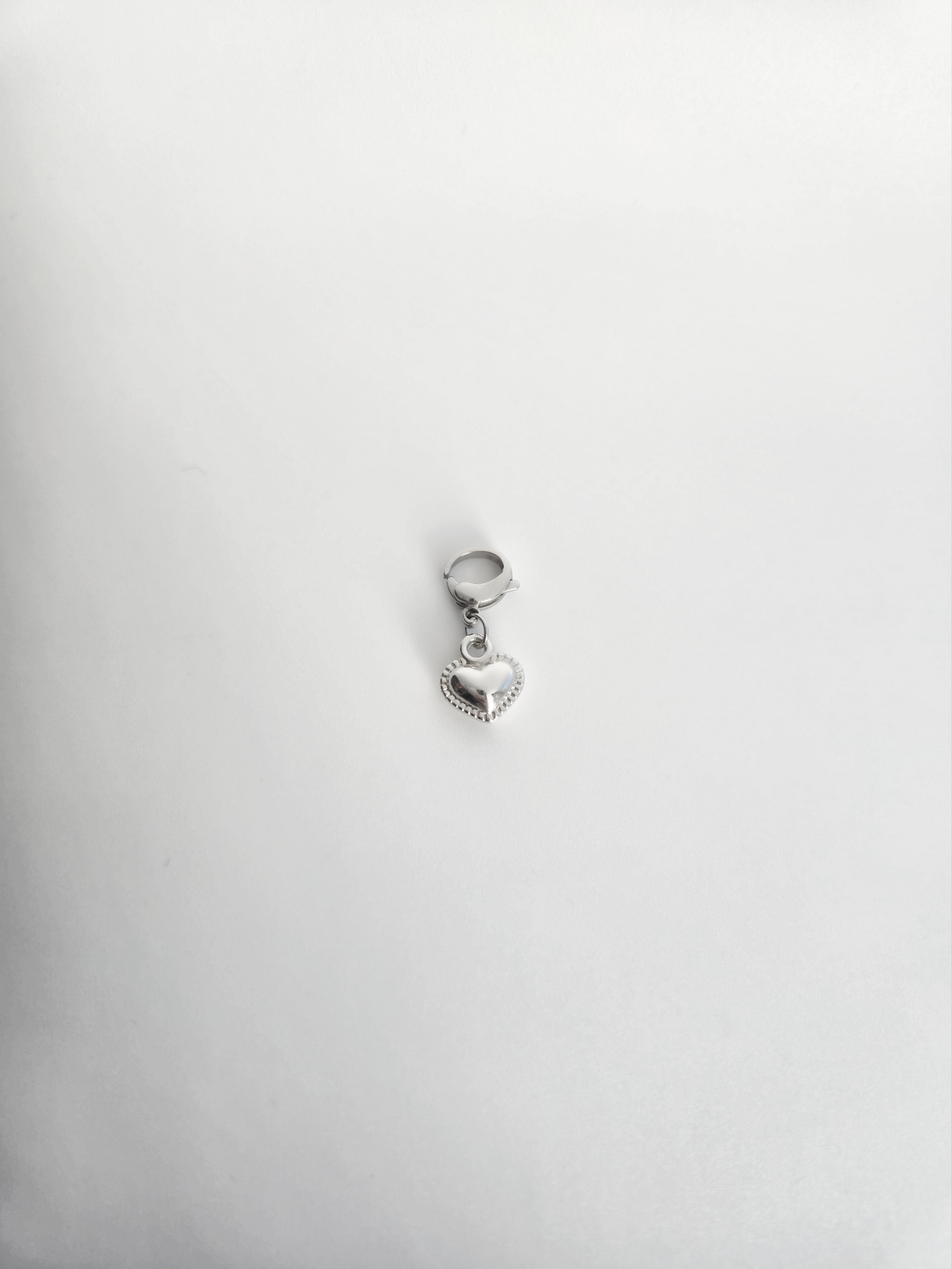 Charm petit coeur en Acier Inoxydable