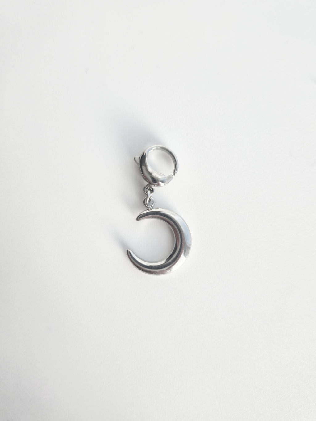 Charm Lune en Acier Inoxydable