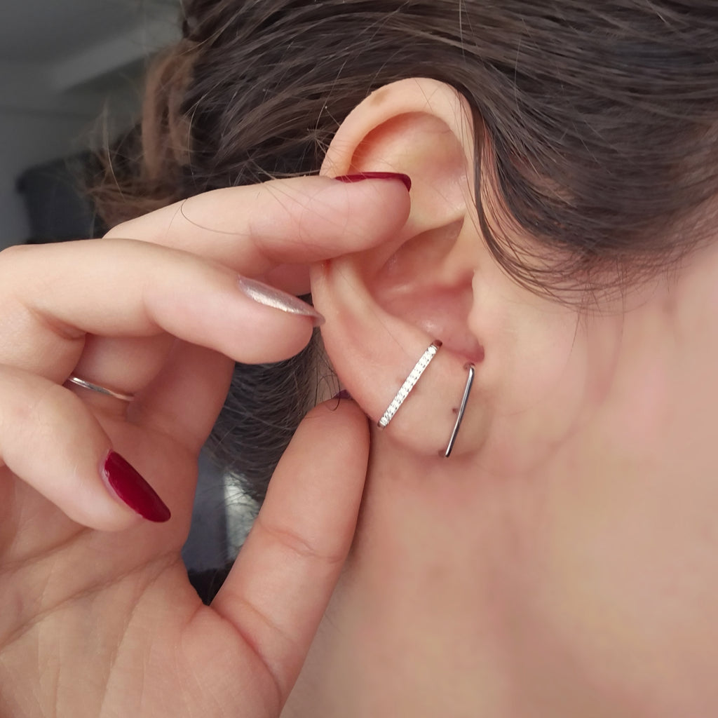 Boucle D'Oreille Orion en Argent 925 et Zircons